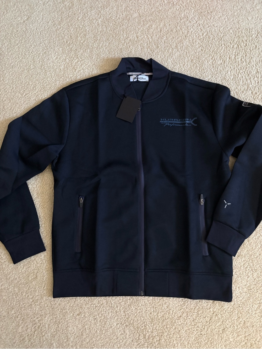 Lamborghini Hurricane X Performance Navy Zip-Up Jacket size XL fit L authentic